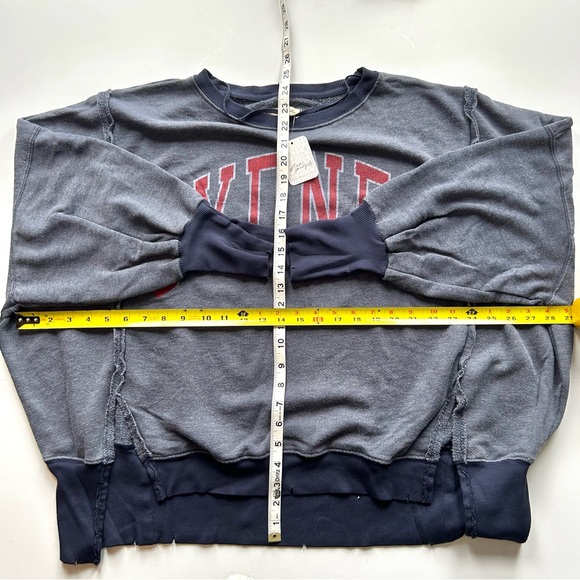 🍒NWT Free People We The Free SYDNEY Graphic Camden. Blue. Size: XS - Picture 9 of 12